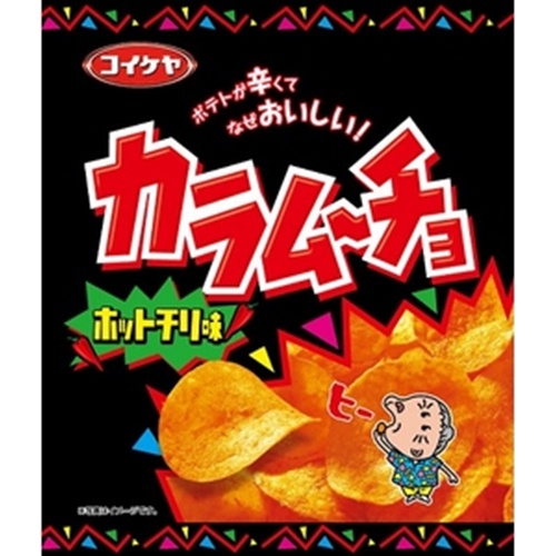 Koike-ya Karumu-chu Chips Hot Chili Flavor 55g  【Purchase Quantity 12 Units】