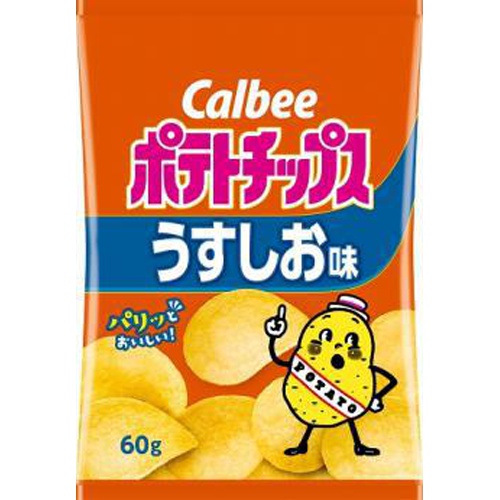 Calbee Potato Light Salt Flavor 60g  [Purchase Quantity: 12]