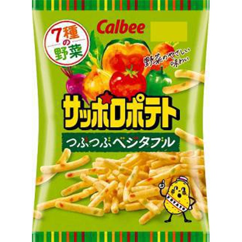 Calbee Sapporo Potato Tsubutsubu Vegetable 72g  [Purchase Quantity 12]