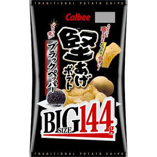 Calbee Hard-Baked BIG Black Pepper 144g  【Purchase Quantity 12 Pieces}