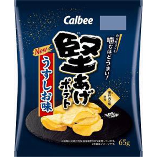 Calbee Thick-Cut Potato Chips Lightly Salted 65g  【Purchase Quantity 12 Packs】