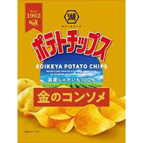 Koikeya Potato Chips Golden Consommé 60g  【Purchase Quantity 12 Pieces】