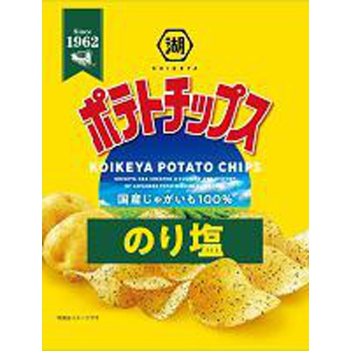 Koikeya Small Bag Potato Chips Seaweed Salt 27g  【Purchase Quantity 24 Packs】