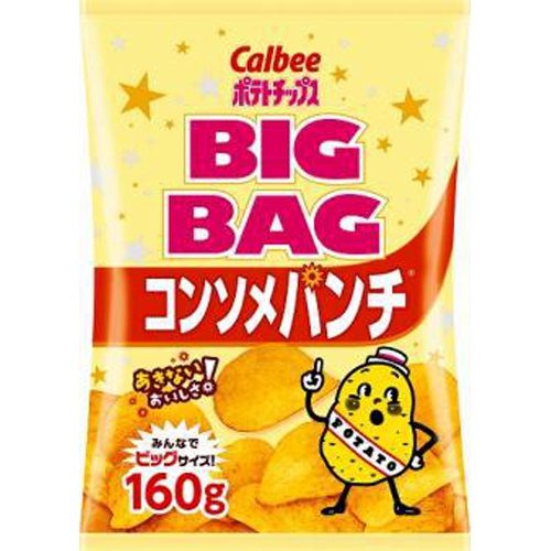 Calbee Big Bag Consomme Punch 160g  [Purchase Quantity: 12]