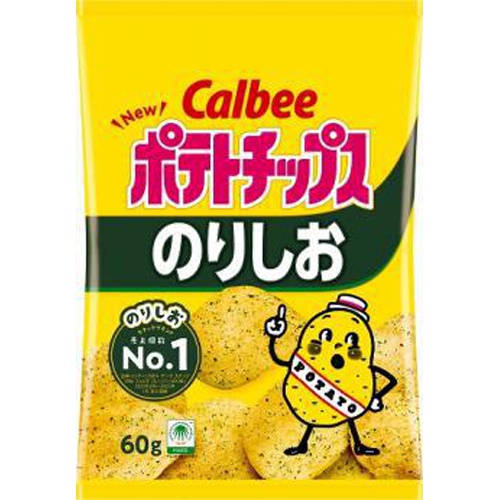 Calbee Potato Seaweed Salt 60g 【Purchase Quantity 12 Packs】