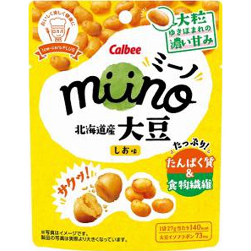 Calbee miino Soybean Salt Flavor 27g  Special Order Item 【Purchase Quantity 12 Pieces】