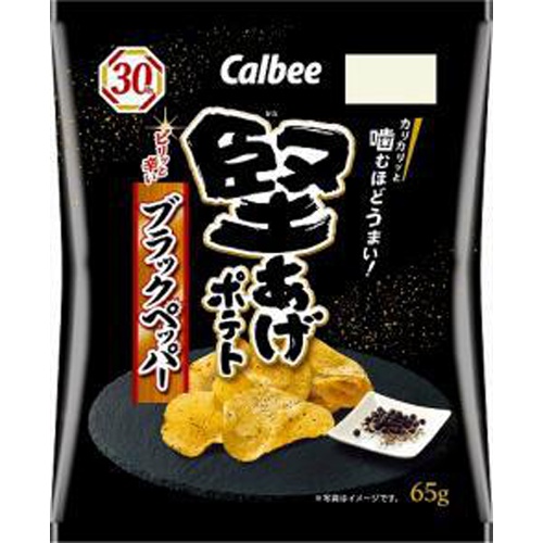 Calbee Hard Fried Potato Black Pepper 65g  [Purchase Quantity: 12]