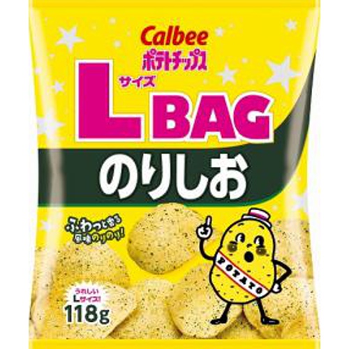 Calbee Potato L Size BAG Seaweed Salt 118g  【Purchase Quantity 12 Packs】
