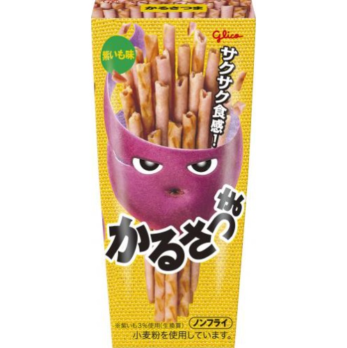 Glico Karusatsuma Purple Sweet Potato Flavor 36g  【Purchase Quantity 10 Pieces】