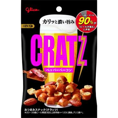 Glico Cratz Pepper Bacon 42g  【Purchase Quantity 12 Units】