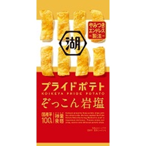 Koikeya Slim Pride Potato Zokkon Rock Salt 30g 【Purchase Quantity 6 Pieces】
