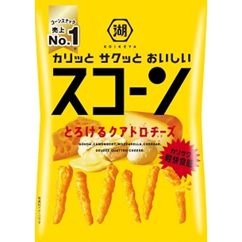 Koikeya Scone Melting Quattro Cheese 73g 【This Month's Special Sale Snacks】  【Purchase Quantity 12 Pieces