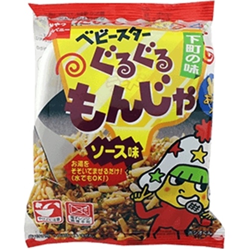 Baby Star Guruguru Monja Sauce Flavor  [Pack of 12]