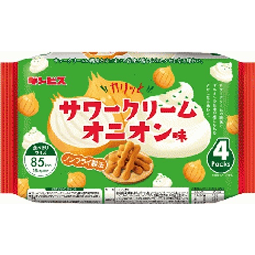 Ginbis Crispy Sour Cream Onion Flavor 4P [New Product Release on 3/10] Special Order Item [Purchase Quantity: 12]