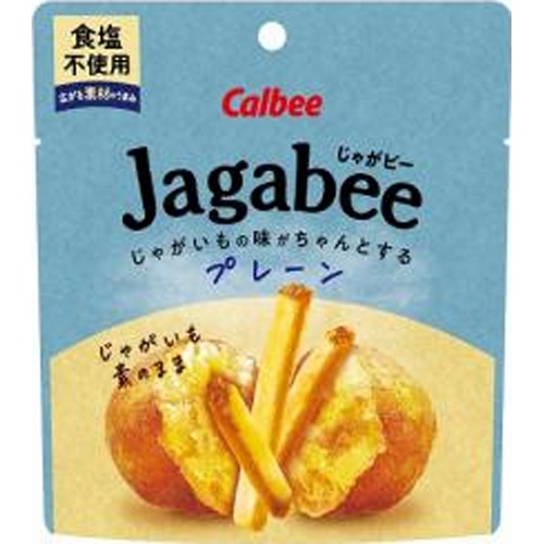 Calbee Jagabee Plain No Salt Added 38g 【New Product Released on 3/10】  【Purchase Quantity 12 Units}