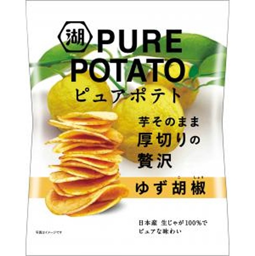 Koikeya Pure Potato Yuzu Pepper 52g 【New Product Released on 3/10】  【Purchase Quantity 12 Units]