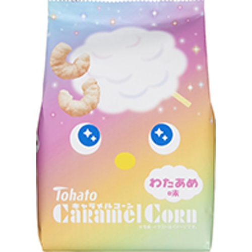 Tohato Caramel Corn Cotton Candy Flavor 62g [New Product Released 3/17]  [Purchase Quantity 12 Pieces]