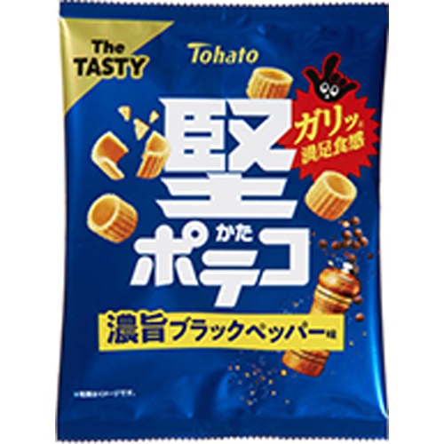 Tohato Hard Poteko Rich Black Pepper Flavor 50g 【New Product Released on 3/31】  【Purchase Quantity 24 Units