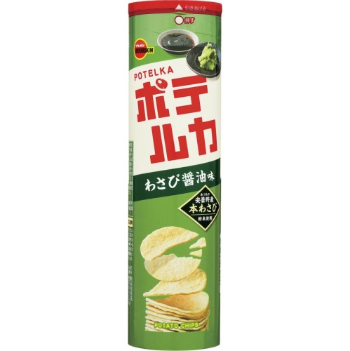 Bourbon Poteruka Wasabi Soy Sauce Flavor 90g [New Product Released on 4/8] Special Order Item [Purchase Quantity 40 Units]