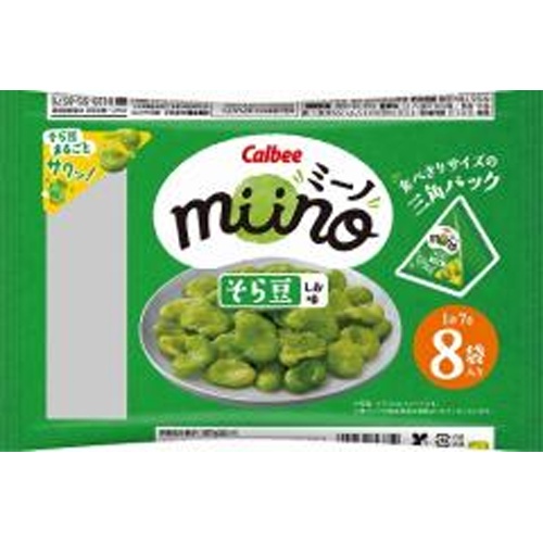 Calbee miino Broad Bean Salt Flavor Triangle Pack 56g [New Product Released 4/21] [Purchase Quantity 12 Pieces]