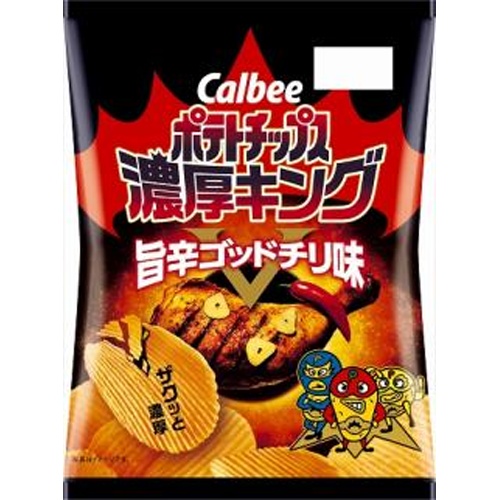 Calbee Potato Rich King Spicy God Chili 55g 【New Product Released on 4/21】 【This Month's Special Sale Snacks】  【Purchase Quantity 12 Packs