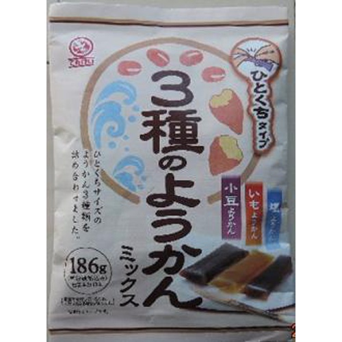 Tenkai 3 Types of Yokan Mix 186g 【Purchase Quantity 16 Pieces】