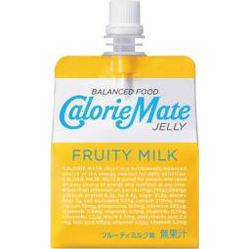 Calorie Mate Jelly Fruity Milk Flavor 215g Special Order Item 【Purchase Quantity 24 Pieces]