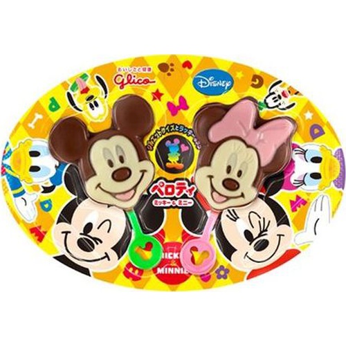 Glico Perotimi Mickey & Minnie 19g  【Purchase Quantity 12 Units】