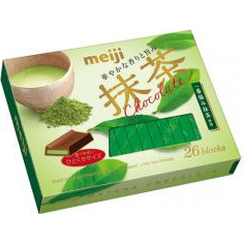 Meiji Matcha Chocolate Box 26 Pieces 【Purchase Quantity 6 Packs】