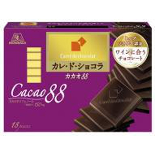 Morinaga Chocolate Bar Cocoa 88 18 Pieces  [Purchase Quantity 6]