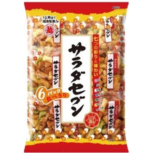 Echigo Seika Salad Seven 6P 135g 【Purchase Quantity 12 Packs】