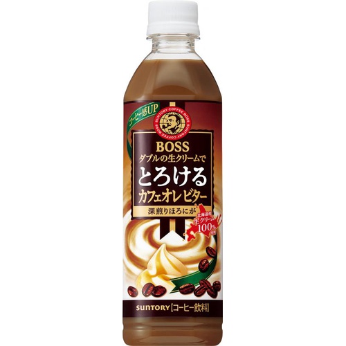 Boss Melting Cafe au Lait Bitter P 500ml Special Order Item 【Purchase Quantity 24 Units】