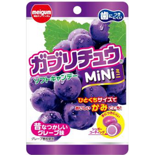 Meiji Gum Gaburichu Mini Grape  [Purchase Quantity 10 Pieces]