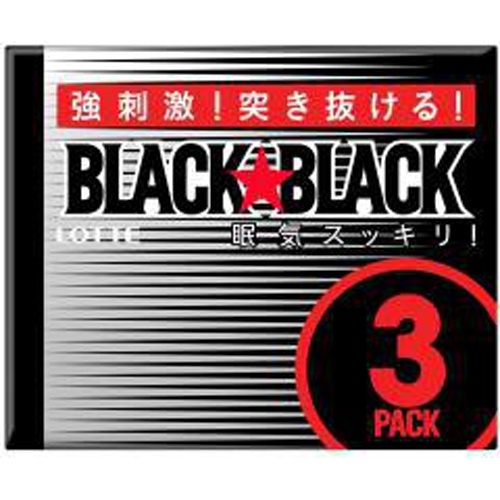 Lotte Black Black Gum 3P 9 Pieces x 3 Special Order Item [Purchase Quantity 100 Units]