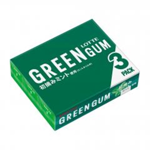 Lotte Green Gum 3P 9 Sheets x 3 Packs Special Order Item 【Purchase Quantity 100 Units】