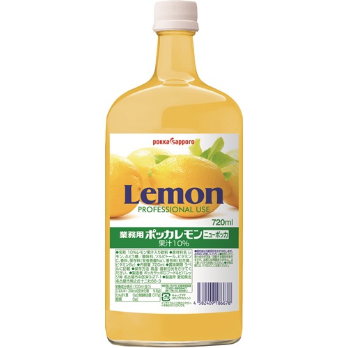 Pokka Sapporo Food New Pokka Lemon 720ml Bulk 【This Month's Special Sale Beverage】 Special Order Item 【Purchase Quantity 6 Bottles]