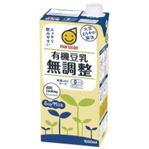 Marusan Organic Unsweetened Soy Milk 1L Special Order Item [Purchase Quantity: 6]