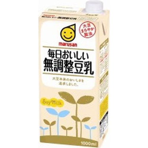 Marusan Delicious Unsweetened Soy Milk 1L Special Order Item [Purchase Quantity 6]
