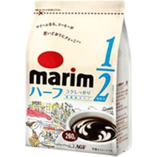 AGF Mariyum 1/2 Low-Fat Type Bag 260g [This Month's Special Sale Beverage] Special Order Item [Purchase Quantity: 12]