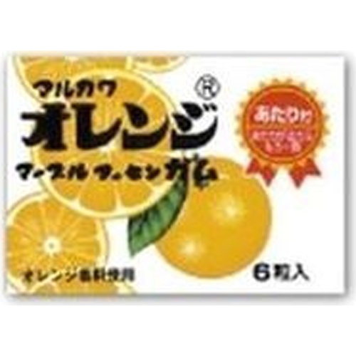 Marukawa Confectionery Orange Marble Gum  【Purchase Quantity 33 Pieces】