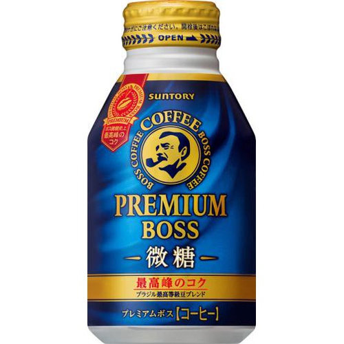 Premium Boss Low Sugar B Can 260g 【This Month's Special Sale Beverage】 Special Order Item 【Purchase Quantity 24 pieces]