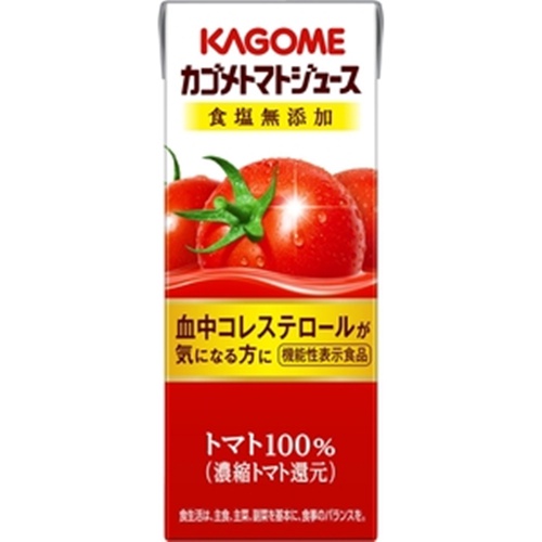 Kagome Tomato Juice No Salt Added Paper 200ml Special Order Item 【Purchase Quantity 24 Pieces】