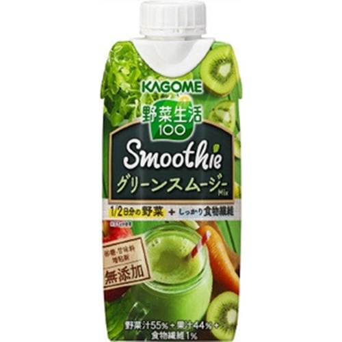 Kagome Vegetable Life Green Smoothie 330ml 【Purchase Quantity 12 Units]