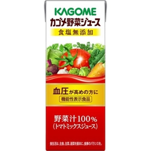 Kagome Vegetable Juice Salt-Free Paper 200ml  Special Order Item [Purchase Quantity 24 Pieces]