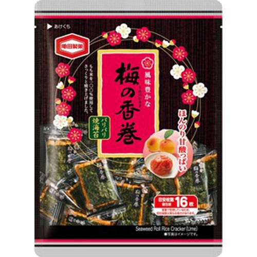 Kameda Ume no Kaori Maki 16 Pieces 【Purchase Quantity: 12 Packs}
