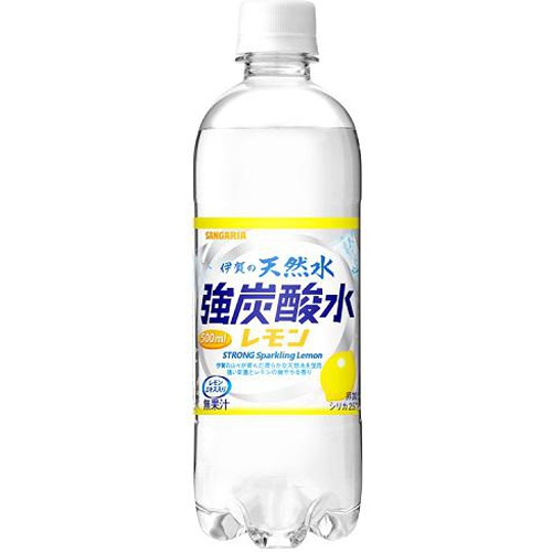 Sangaria Iga Natural Mineral Strong Carbonated Water Lemon P 500ml Special Order Item 【Purchase Quantity 24 Units】