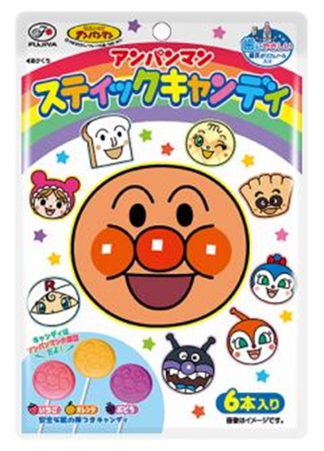 Fujiya Anpanman Stick Candy 6 Pieces Special Order Item 【Purchase Quantity 144 Pieces】【Limited Quantity】