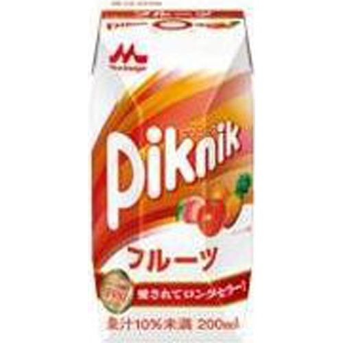 Morinaga Milk Picnic Fruit Prisma 200ml Special Order Item 【Purchase Quantity 24 Items】