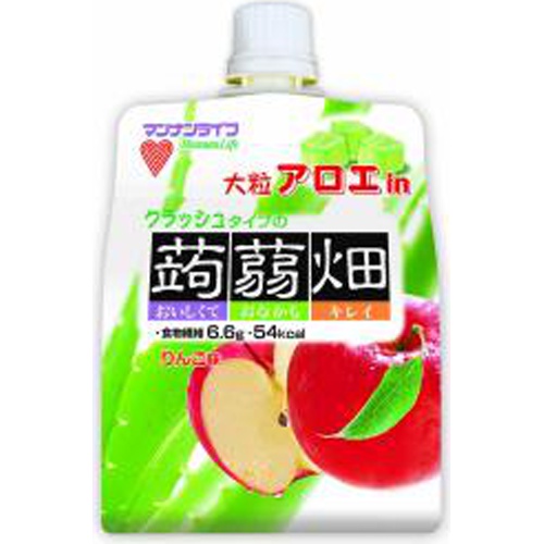 Mannan L Large Grain Aloe in Crushed Konjac Jelly with Apple Flavor  【Pack of 6】