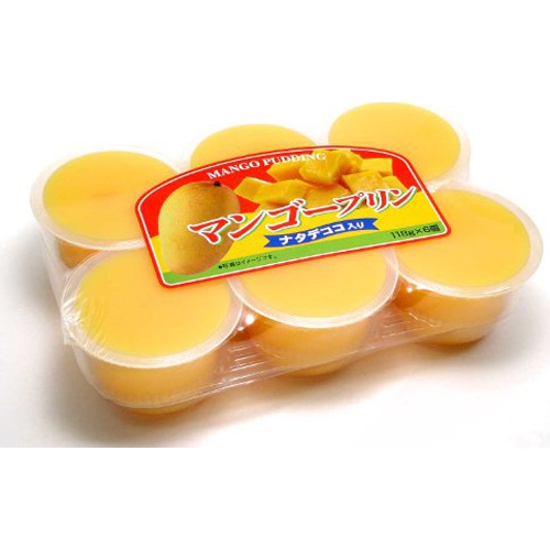 Marunari Mango Pudding 118g×6P Special Order Item 【Purchase Quantity: 12】
